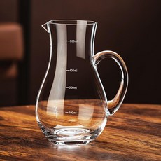 水晶玻璃紅酒醒酒器 葡萄酒分酒壺 家用大號, 1個, 圓肚款500ml, 500ml
