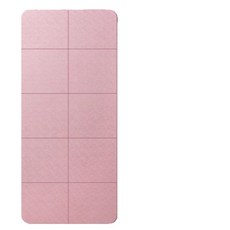 加厚6MM摺疊瑜珈墊附收納袋,TPE材質加大瑜珈墊,適用於瑜珈、野餐、跳繩、健身, 粉色【贈收納袋】, 1個