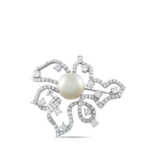 LB 익스클루시브 중고 다이아몬드 펄 브로치