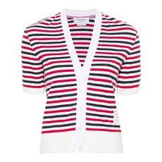 톰 브라운 스트라이프 리넨 가디건