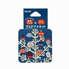 莫莫日貨 2020聖誕節限定 Bande 轉印紙膠帶 聖誕樹造型 自由搭配 輕鬆打造獨特聖誕風格, 1個