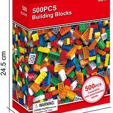 1500PCS 兒童拼裝積木 益智玩具, 1個, 500個
