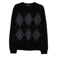 아크포 아가일 브러시드 캐시미어 스웨터