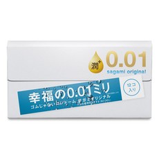 SAGAMI 相模 0.01 極潤保險套, 1個, 12個裝
