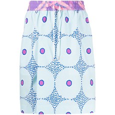 후미토간류 그래픽 프린트 드로스트링 쇼츠