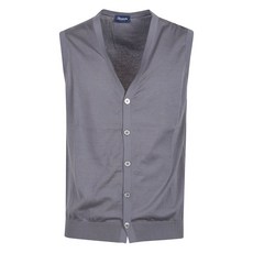 드루모어 V넥 민소매 가디건