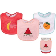 luvable friends 嬰幼兒雙層吸水口水巾圍兜 3入組, 1個
