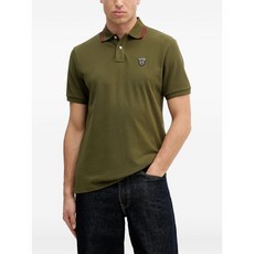 해켓 로고 패치 폴로 셔츠