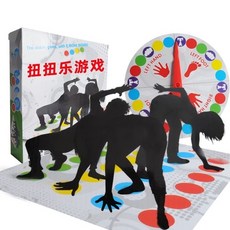 肥婆奶奶 手腳扭扭樂 Twister 扭扭樂 手足運動平衡遊戲 歡樂聚會 身體扭扭樂 團康遊戲 派對遊戲 上課無聊玩具, 1個, 扭扭樂, Multicolor