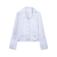 오프화이트 프레스코 자카드 파자마 상의