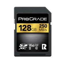 ProGrade SDXC UHS-II V60 250R 記憶卡 Gold 128G 支援4K UHD FullHD, 1個, 128GB