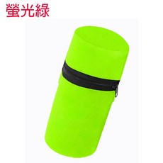 廣隆 運動手腕包 戶外騎行跑步手臂包,拉鏈零錢包鑰匙收納護腕毛巾擦汗吸汗, 螢光綠, 1個
