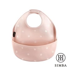 SIMBA 小獅王辛巴 恐龍樂園防水圍兜, 1個, 蜜桃菠菠(粉)