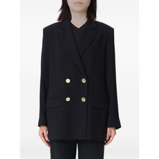 아르마니익스체인지 double-breasted crepe blazer