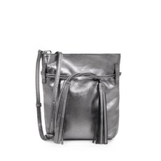 까스따네르 플로렌스 메탈릭 레더 숄더 백