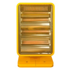 UnIMAX 腳觸式3段角度調節石英管電暖器, 芥末黃, UMH-3612FSK-M