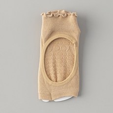 透氣木耳邊瑜伽襪女夏季二指襪,普拉提訓練防滑吸汗地板襪