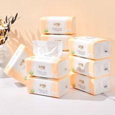 卡其貓 柔感系列抽取式紙巾 8包裝 380張/包 加厚 家用, 1個