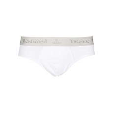 비비안웨스트우드 로고 밴드 코튼 혼방 브리프 2팩 세트