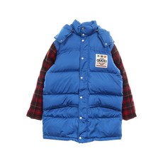 구찌 중고 2010's 체크 컬러 블록 다운 코트