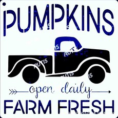 PUMPKINS 簍空模板 FARM FRESH 塗鴉繪畫DIY, 1個, ST-CU1-0090