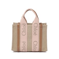 끌로에 로고 토트 백