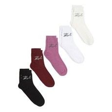 칼 라거펠트 로고 자수 양말 세트