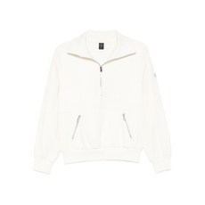 무스너클 믹스 미디어 지퍼 프런트 스웨트셔츠