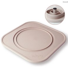 Otis 防御工事 hururu 兩用寵物碗 慢食碗 保鮮密封 陶瓷防蟻寵物碗, 1個, 迷宮式防蟻墊,湖水藍