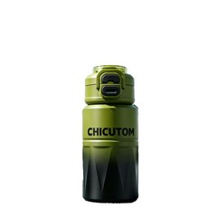 CHICUTOM 兒童吸管水杯 大容量保冷保溫瓶, 500ML 青嶼墨 316不鏽鋼|一杯三飲|茶水分離, 1個, 500ml