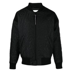 비비안웨스트우드 로고 프린트 퀼팅 봄버 재킷