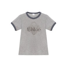 끌로에 로고 코튼 티셔츠