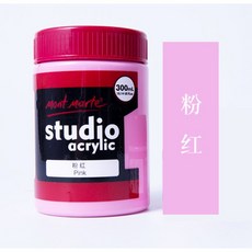 Mont Marte 蒙馬特-300ml 無毒廣告顏料 流體畫 丙烯酸顏料, 50粉紅