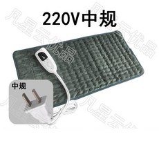 理療電熱毯 遠紅外熱敷 護腰背部 可拆卸機洗 智能控溫 防水防潮 自動斷電 六檔調溫, 深灰色220V中規國內家用220V,40x30cm