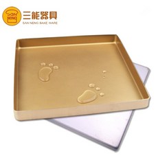 三能 SN1312 鋁合金方型烤盤 (金色不沾), 1個