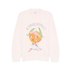 카사블랑카 로고 자수 스웨트셔츠