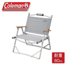 Coleman 專業露營輕薄摺疊椅 耐重80KG, 淺灰