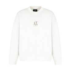 아르마니익스체인지 로고 자수 스웨트셔츠
