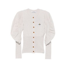 비비안웨스트우드 퍼프 소매 버튼 가디건