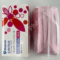 麥迪康 MD雙鋼印 外科手術醫療口罩 - 粉紅色, 1個