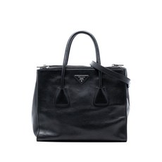 프라다 중고 2013-2025 글레이스 카프 트윈 포켓 사첼 백