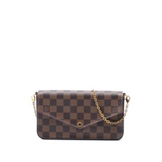 루이 비통 중고 2019 다미에 에벤 포쉐트 펠리시 크로스 백