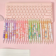 可愛自動鉛筆 0.5mm 水蜜桃/小熊小兔/小恐龍花色隨機, 3個裝