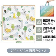 超聲波加厚防水野餐墊 300*200CM 戶外露營地墊, 2米*1.5米 加厚防水防潮 動