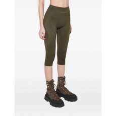 MISBHV 자카드 로고 스트라이프 카프리 레깅스