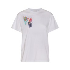 끌로에 자수 코튼 티셔츠