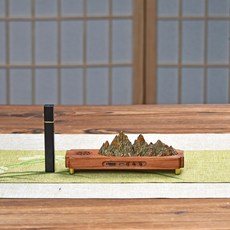 千里江山臥香爐擺件創意新中式古典家用線香沉香檀香室內薰香香爐, 1件, 1L, 合金款:如圖所示