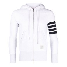 톰 브라운 로고 패치 스트라이프 디테일 후디