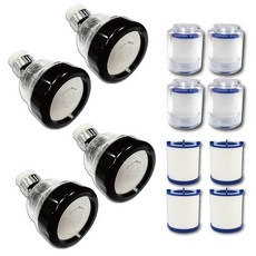 CURURU 三段增壓節水器過濾組(水花轉換器4 過濾器4 濾芯4 轉接頭 配件包), 1個