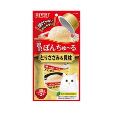 CIAO 奢侈果凍杯 綠茶消臭成分配合 35g*2入, 70g, 1個, 雞肉+干貝 TSC-46